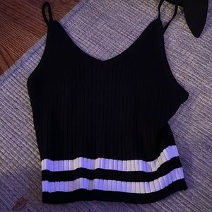 Crop top with stripe